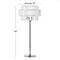 Silver Iron Contemporary Table Lamp, 30" x 13" x 13"
